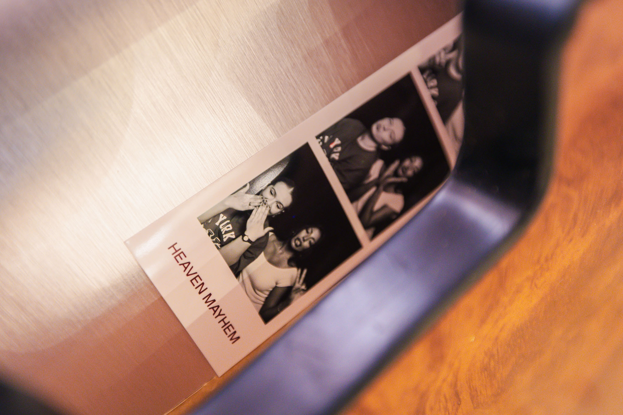 Black and White photo print out strip